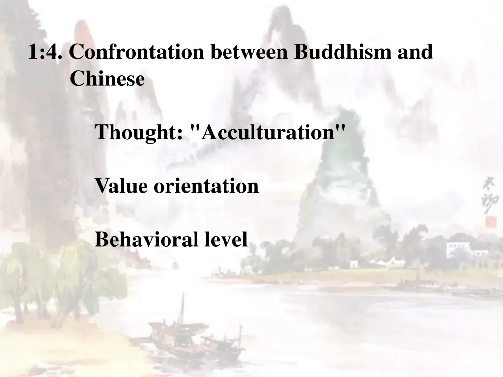 1 4 confrontation between buddhism and chinese
