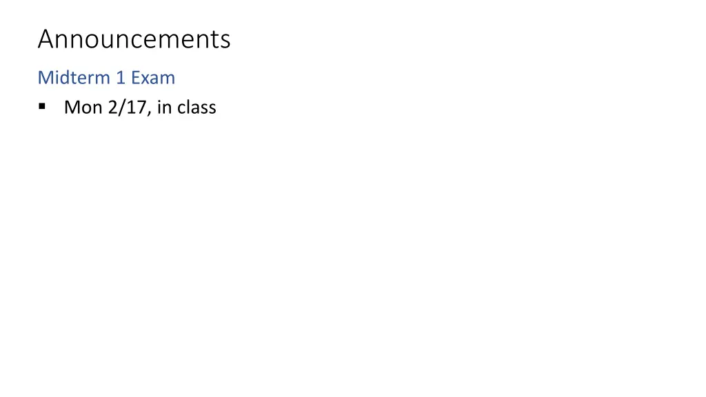 announcements 1