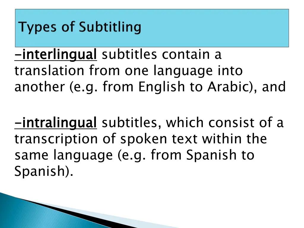 interlingual translation from one language into