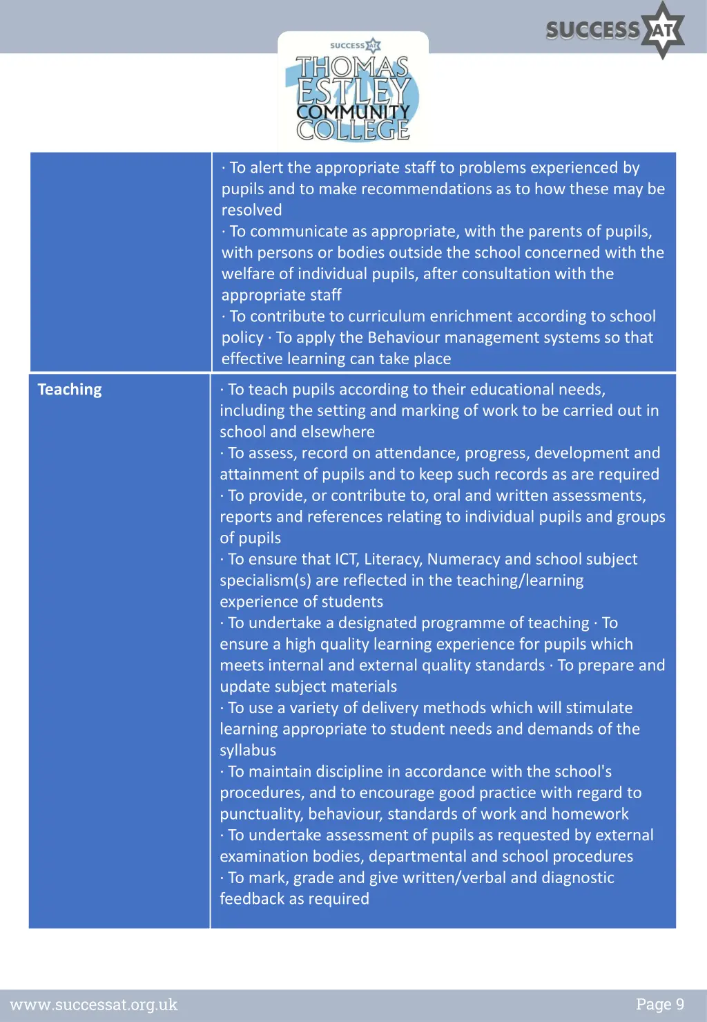 to alert the appropriate staff to problems