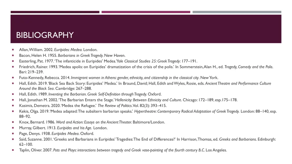 bibliography