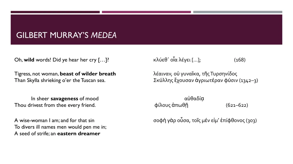 gilbert murray s medea 1