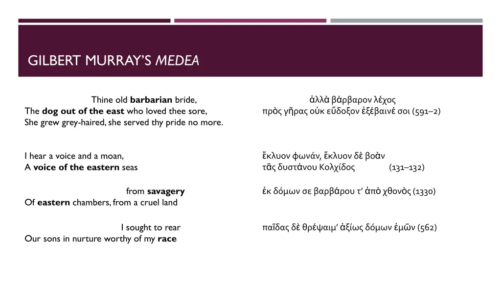 gilbert murray s medea 2