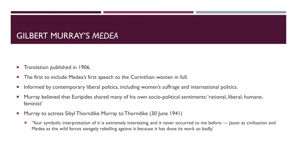 gilbert murray s medea