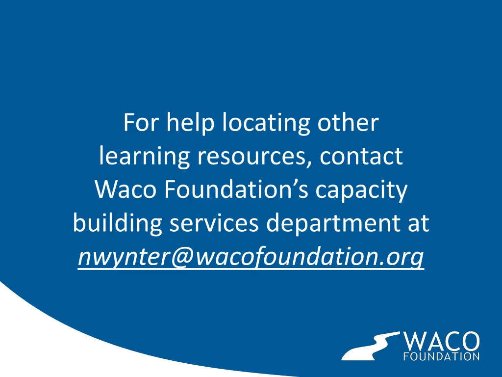 for help locating other learning resources