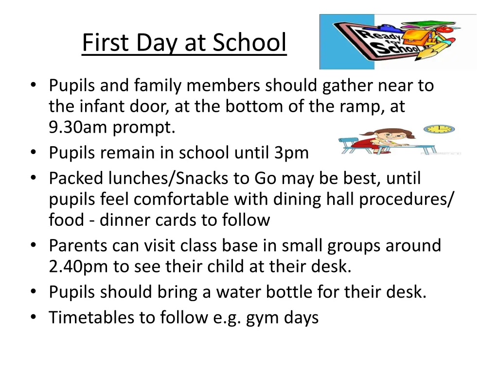 first day at school