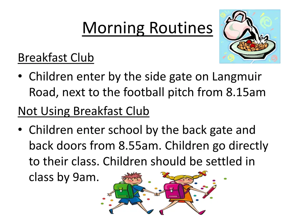 morning routines