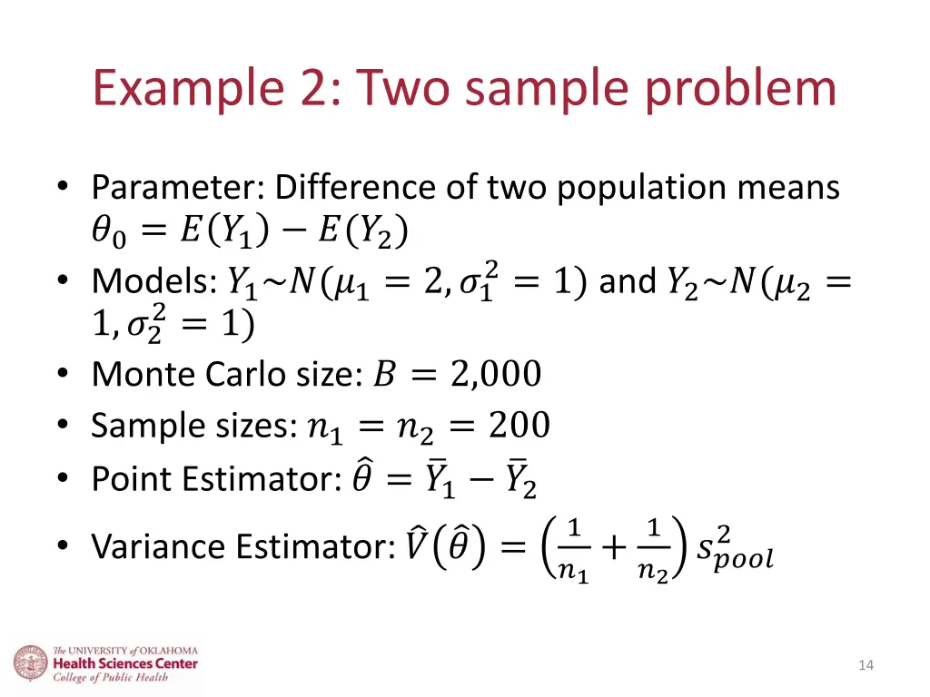 example 2 two sample problem