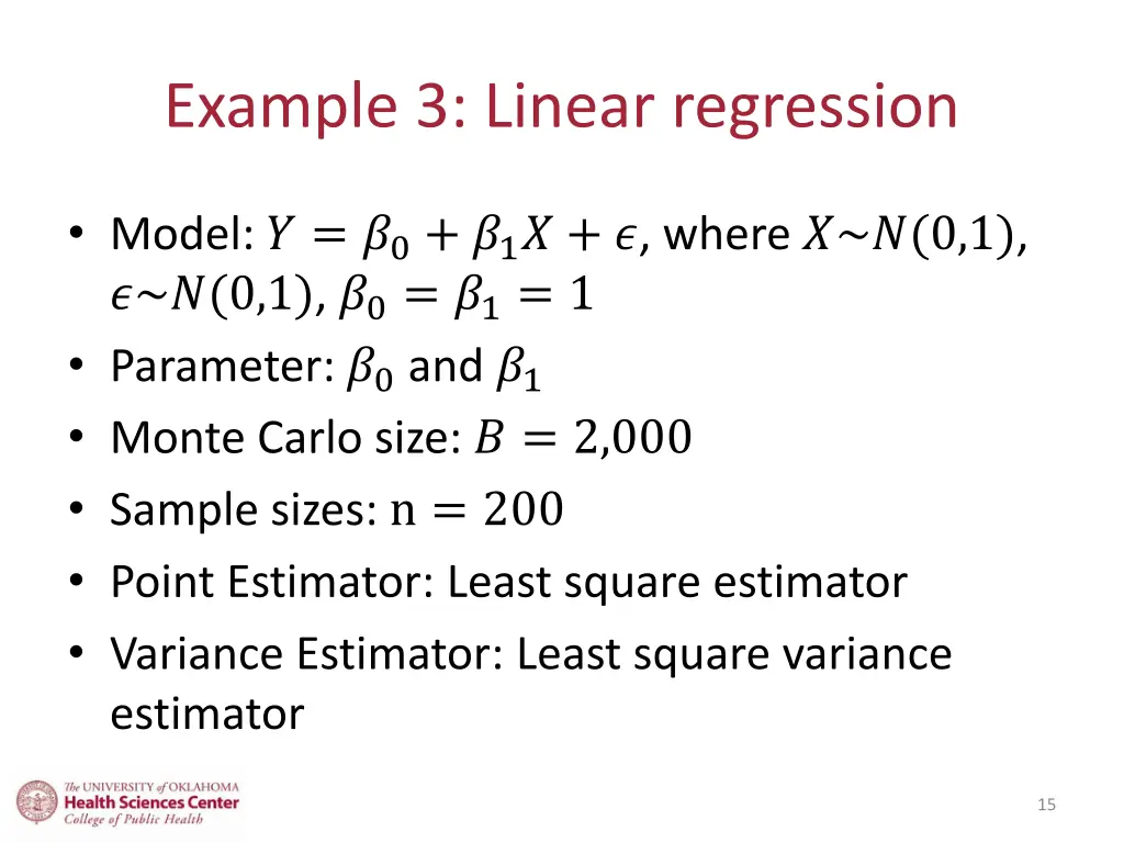 example 3 linear regression