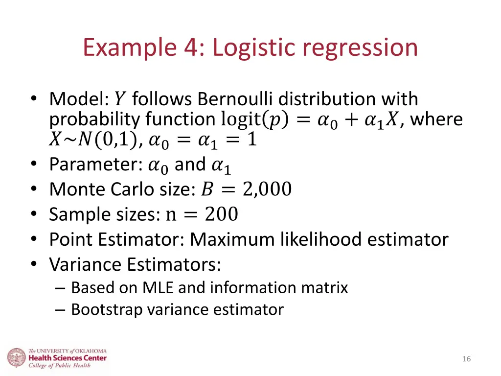 example 4 logistic regression