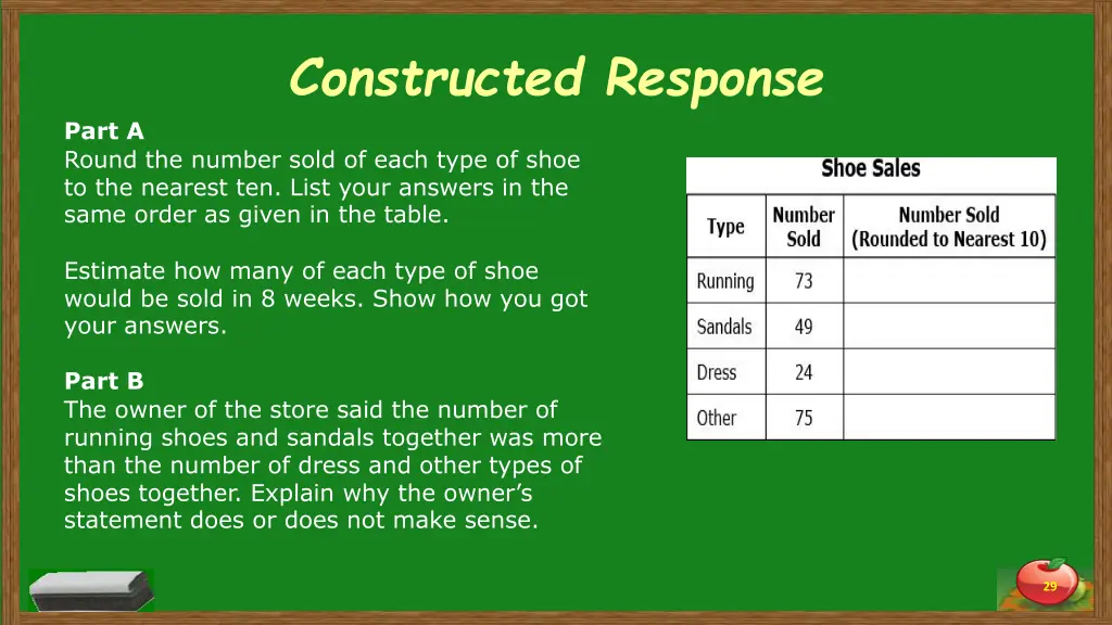 constructed response