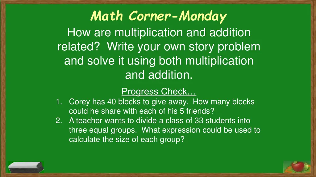 math corner monday how are multiplication 1