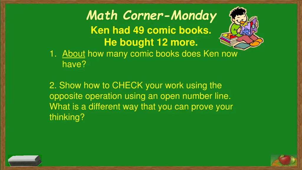 math corner monday ken had 49 comic books
