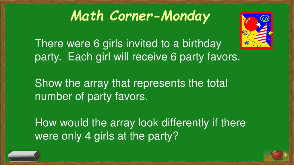 math corner monday