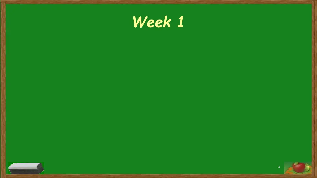 week 1