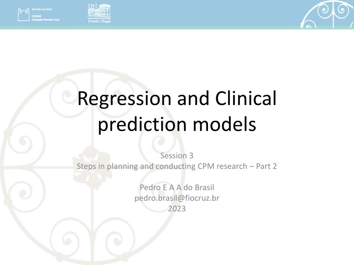 regression and clinical prediction models