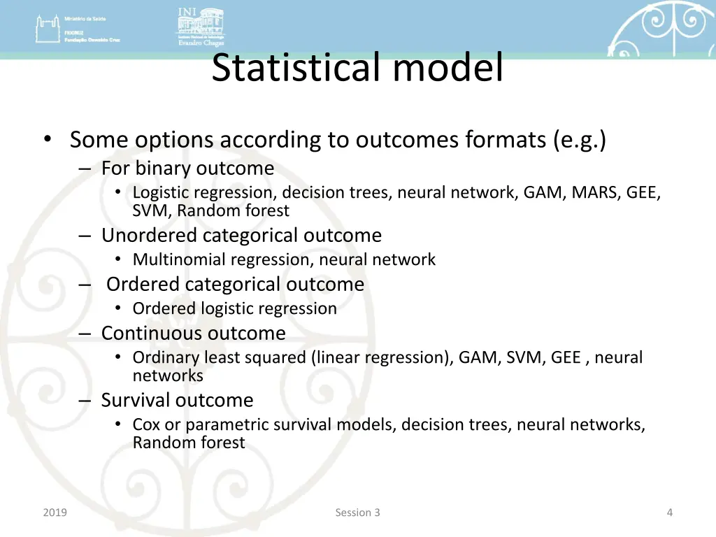 statistical model 1