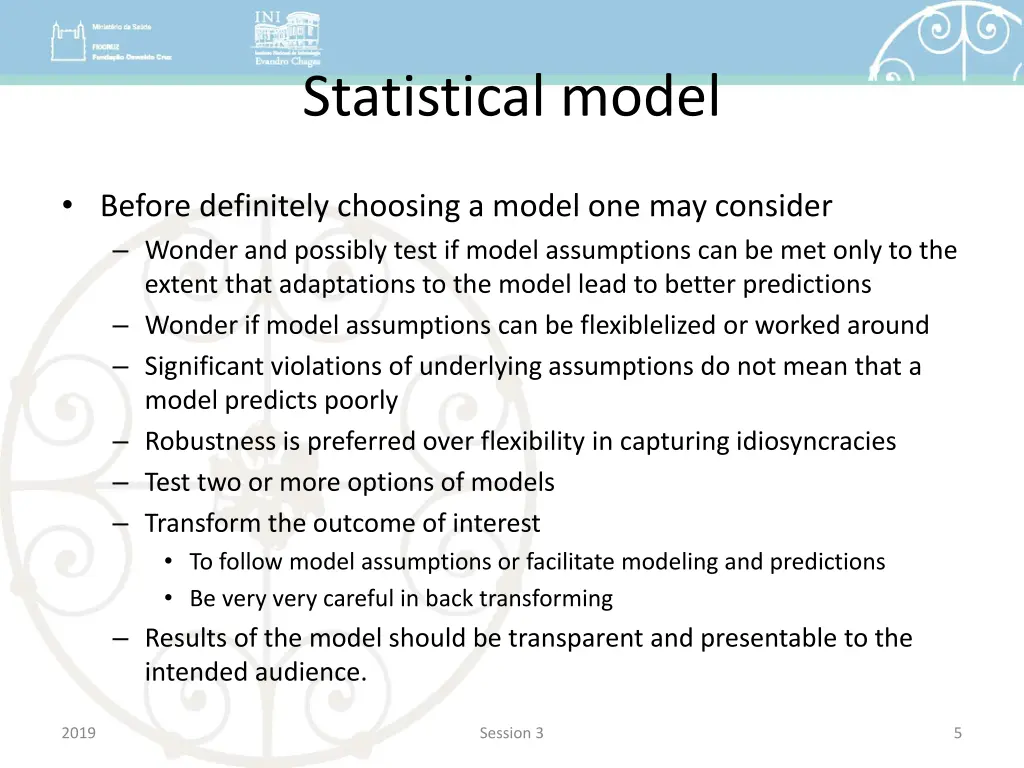statistical model 2