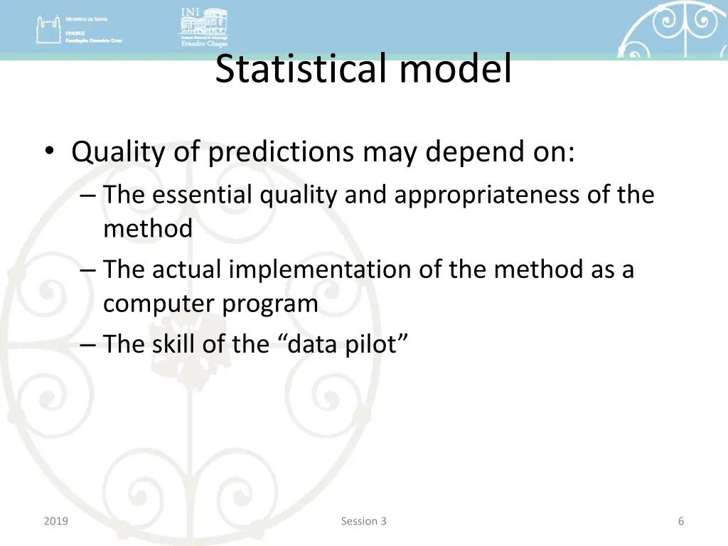 statistical model 3