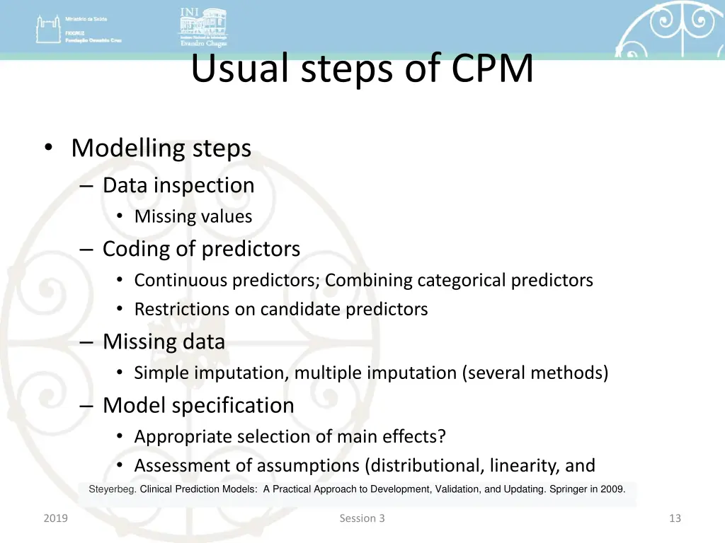 usual steps of cpm
