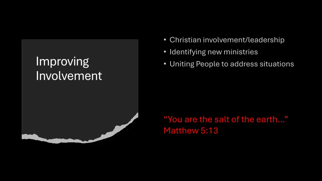 improving involvement