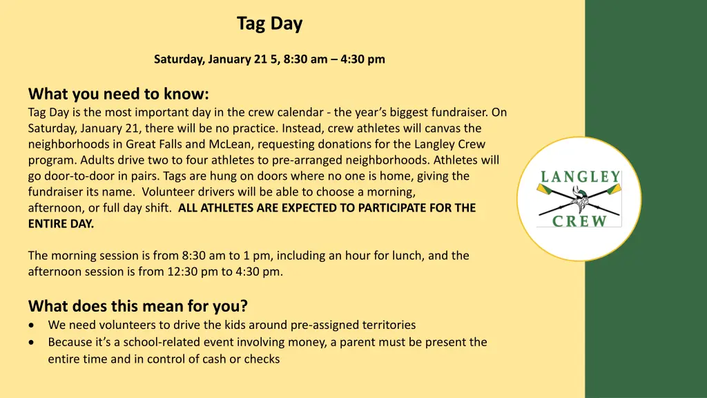 tag day