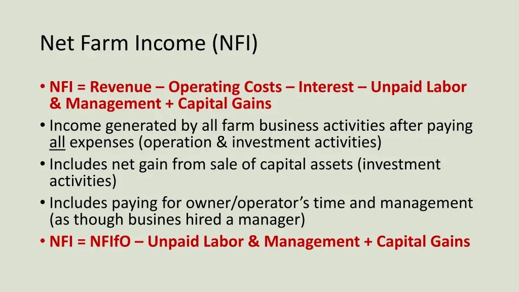 net farm income nfi