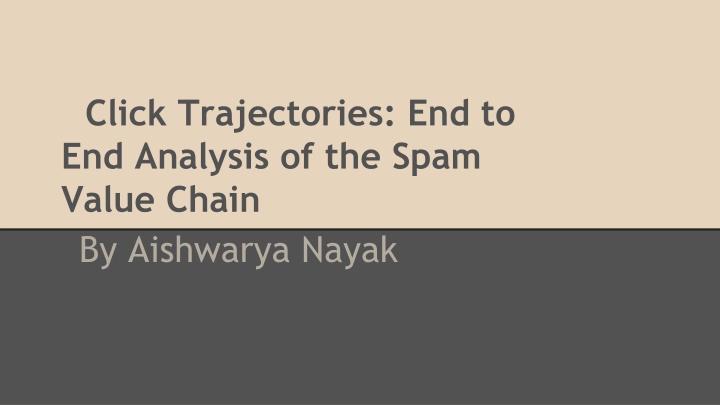 click trajectories end to end analysis