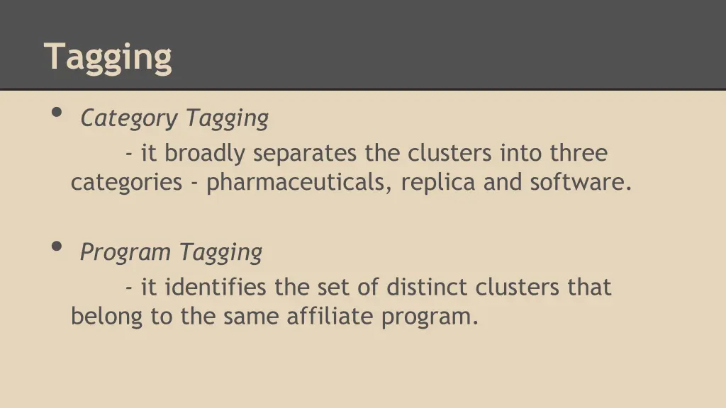tagging category tagging it broadly separates