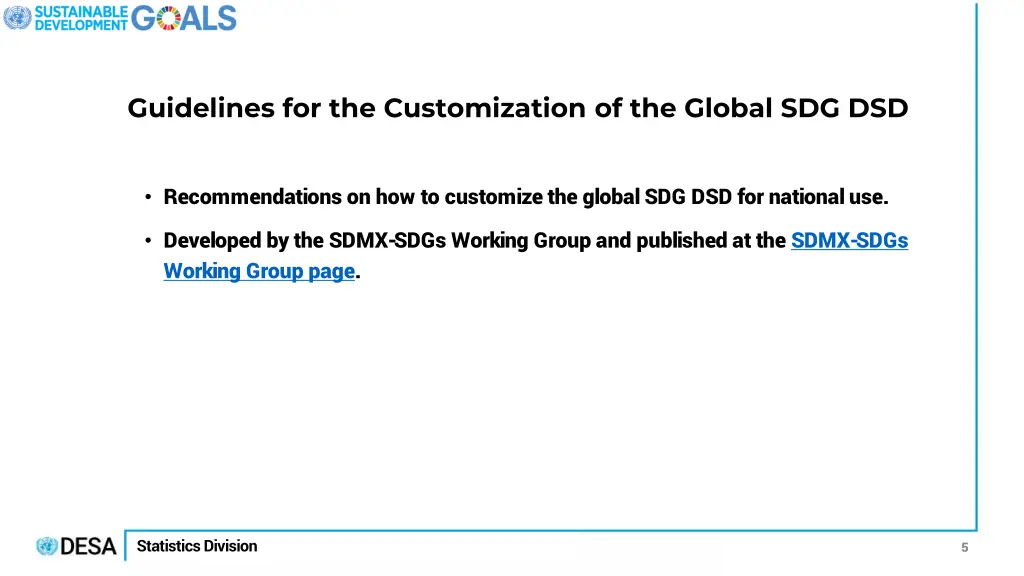 guidelines for the customization of the global