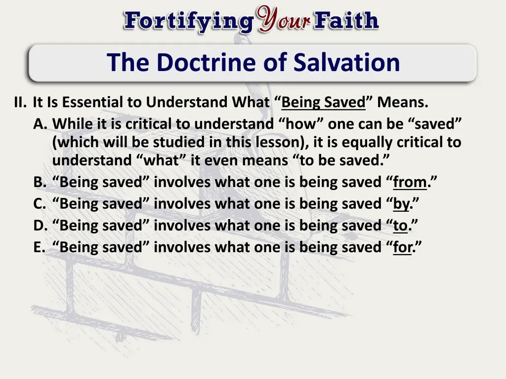 the doctrine of salvation 1