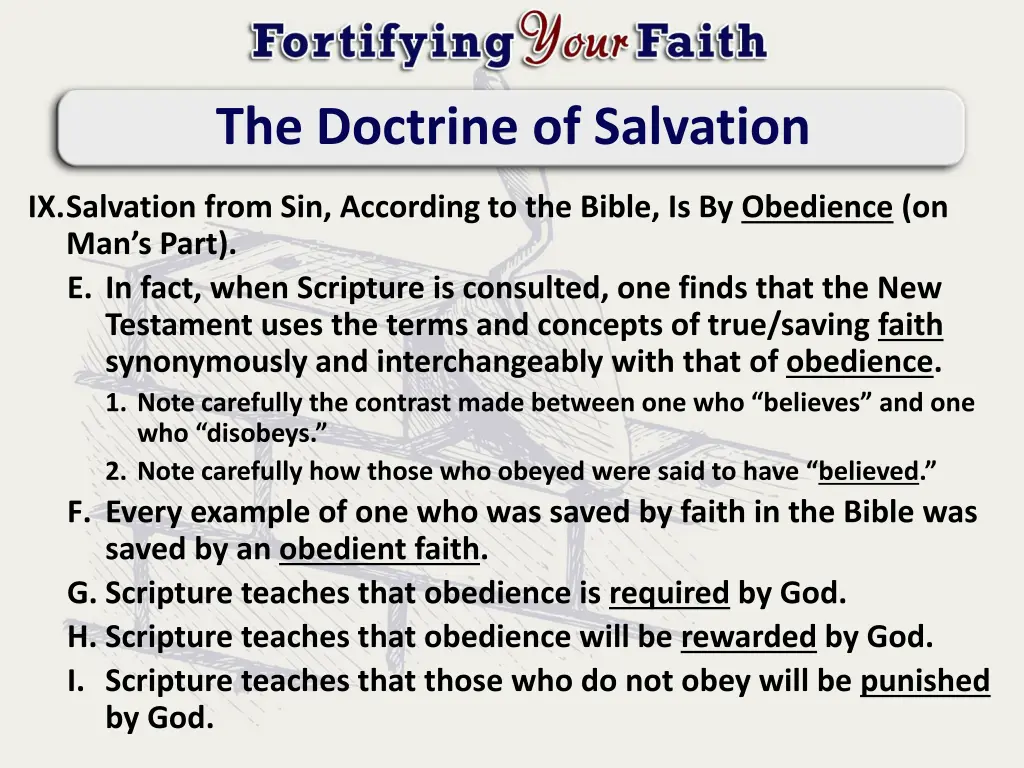 the doctrine of salvation 10