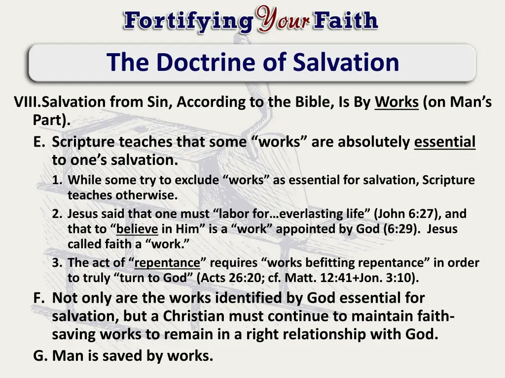 the doctrine of salvation 8