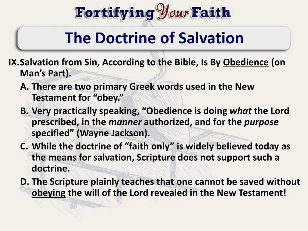 the doctrine of salvation 9