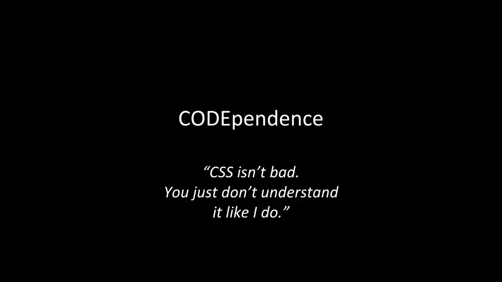 codependence