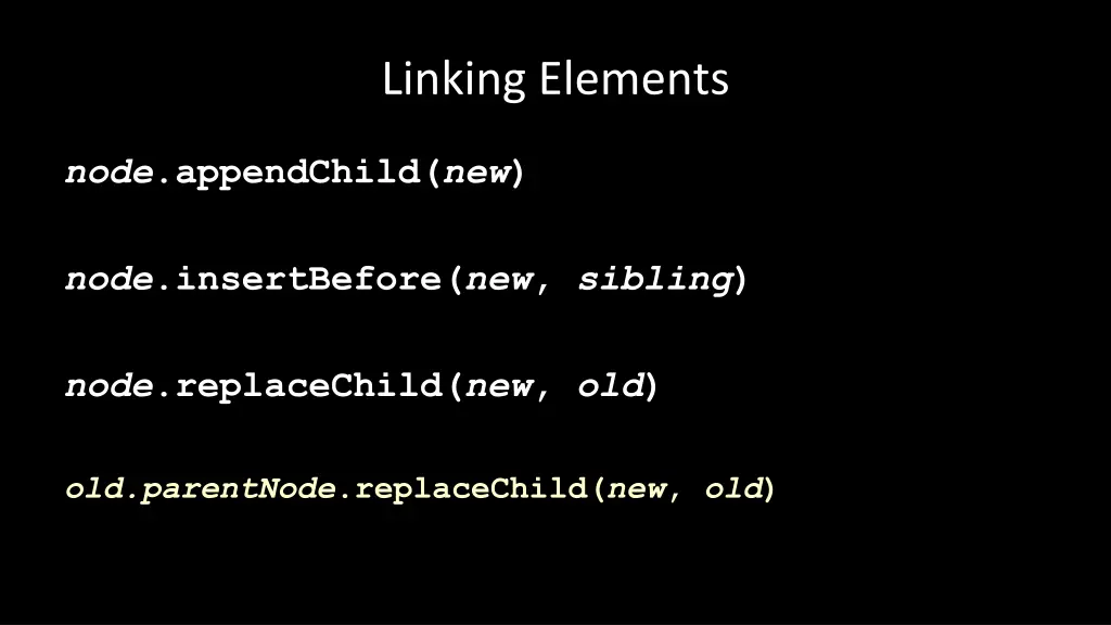 linking elements
