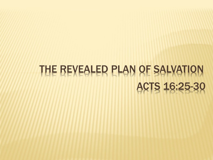 the revealed plan of salvation
