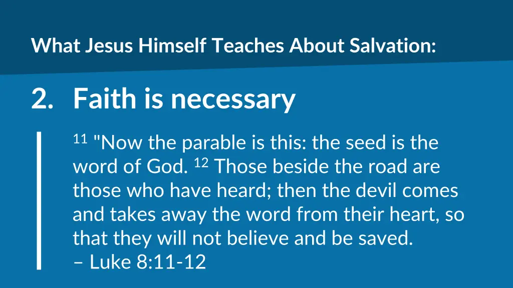 what jesus himself teaches about salvation 2