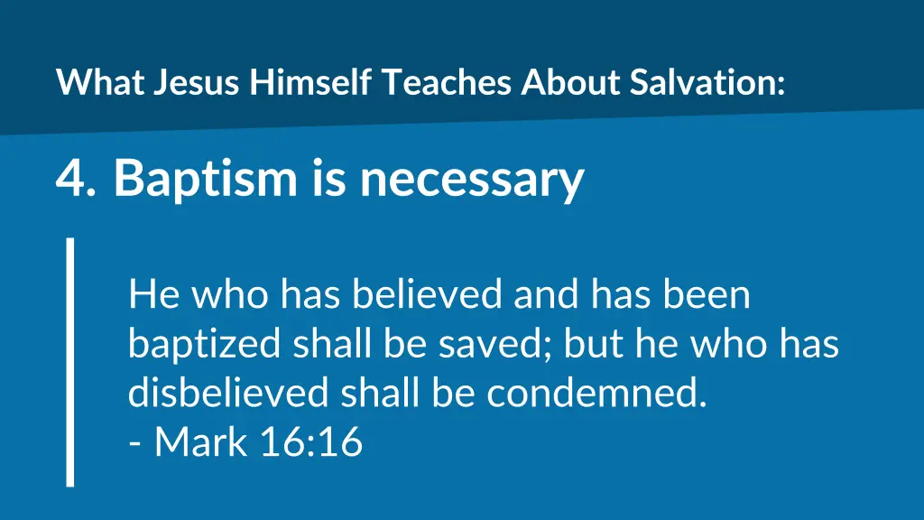 what jesus himself teaches about salvation 4