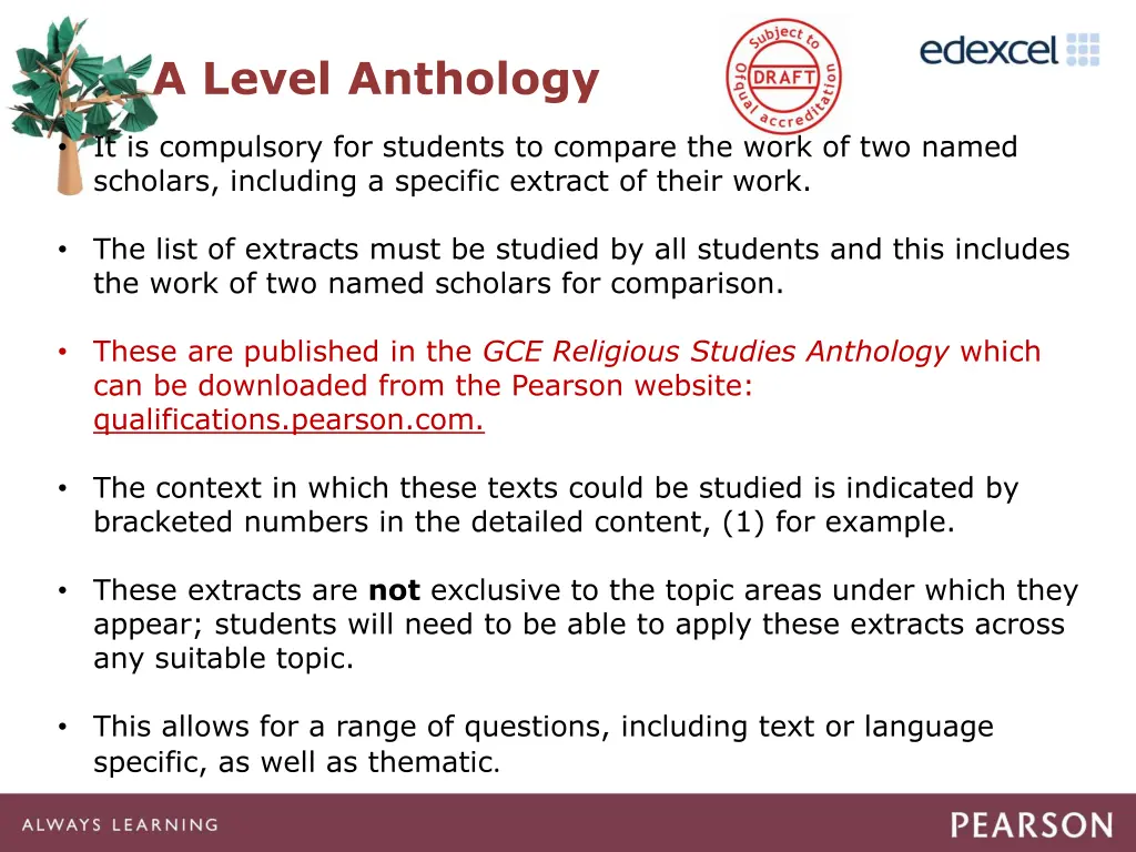 a level anthology
