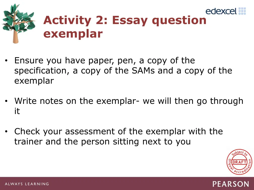 activity 2 essay question exemplar