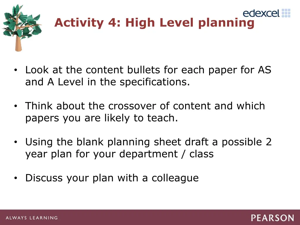 activity 4 high level planning