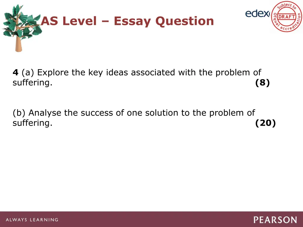 as level essay question