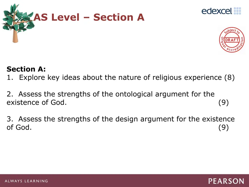 as level section a
