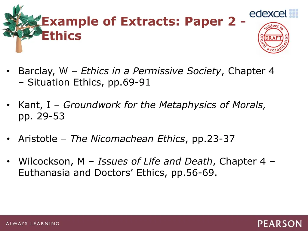 example of extracts paper 2 ethics
