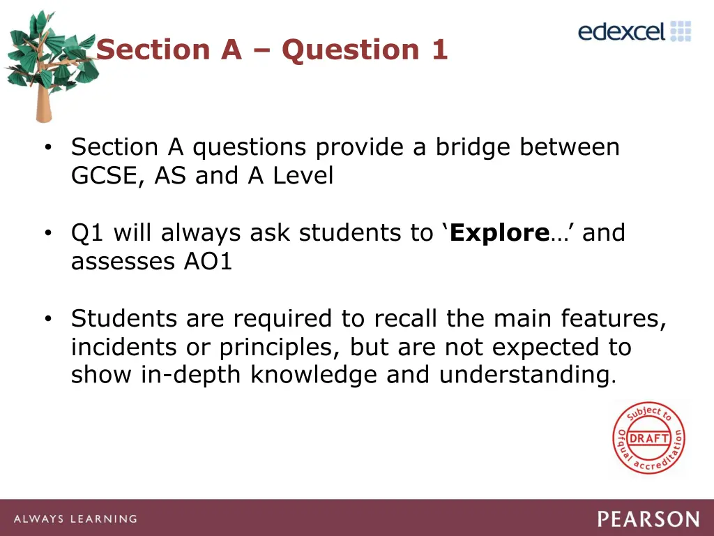 section a question 1