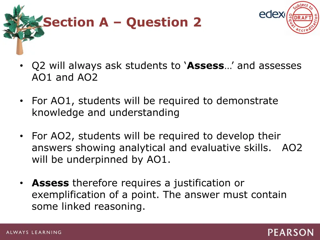 section a question 2