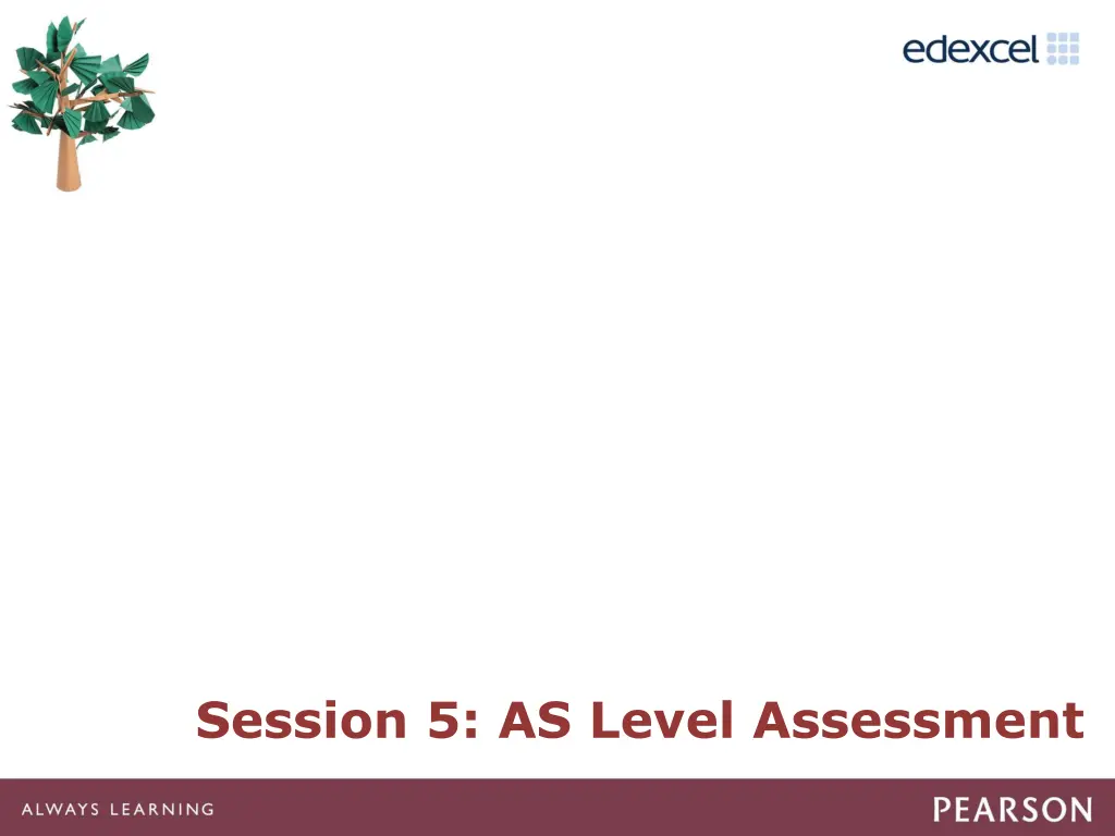 session 5 as level assessment