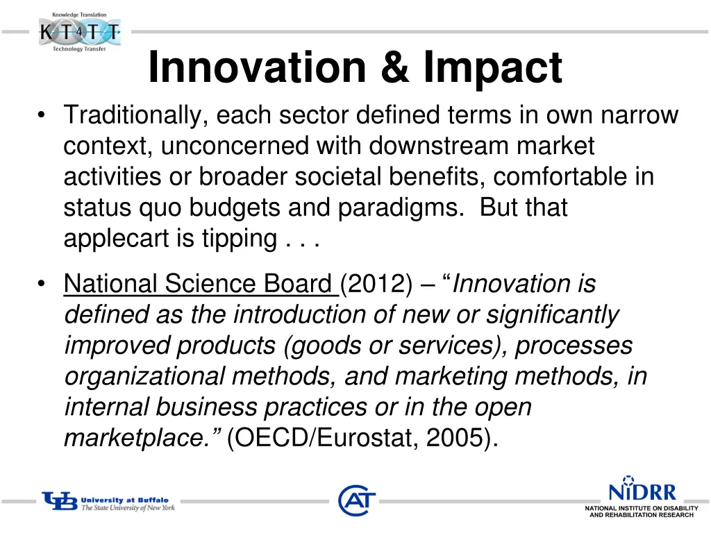innovation impact traditionally each sector
