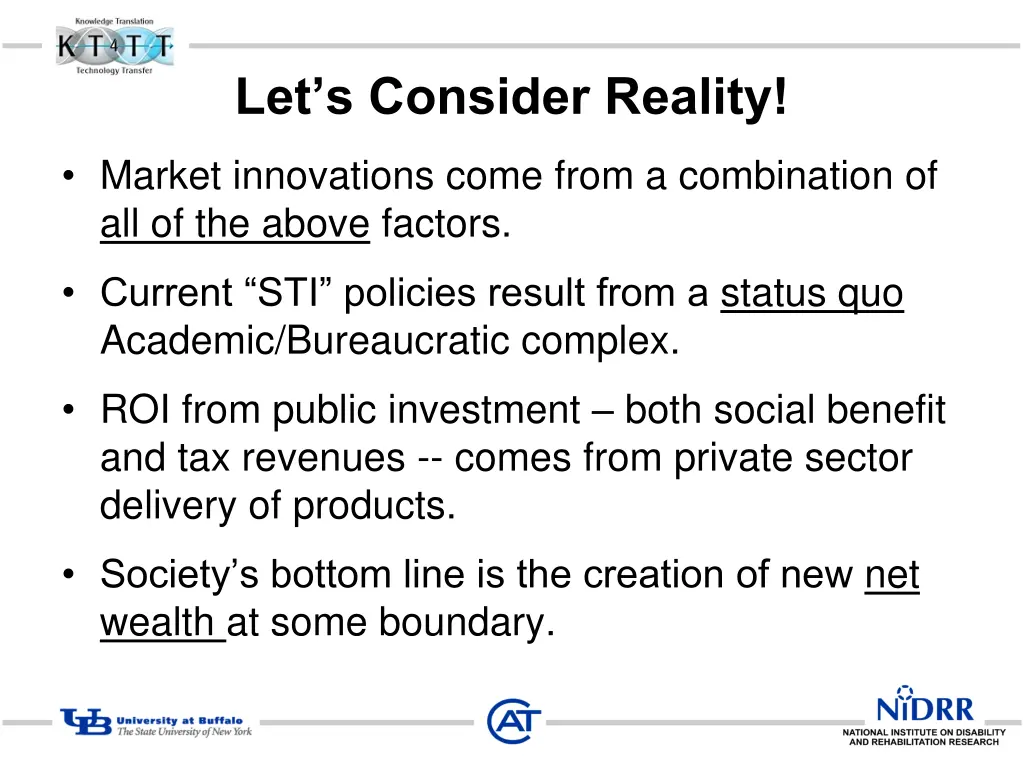 let s consider reality